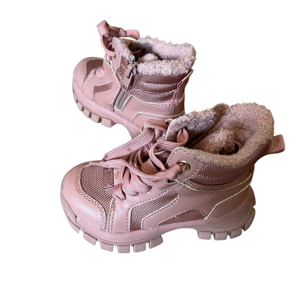 H&M Pink Insulated Boots with‎ Rugged Sole